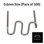 0.6mm Hot Wave Staples Plastic Welding (Pack Of 100)