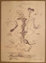 New Andre Masson 5, Surreal Ink Drawing