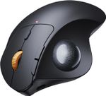 ProtoArc EM04 Trackball Mouse Wireless Bluetooth Mouse, Rechargeable Ergonomic M