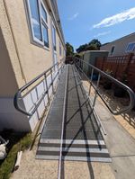 Steel Modular Wheelchair Access Ramp. Del & installation 40m radius free.