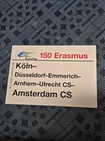 EuroCity 150 Erasmus Plastic Destination Board Koln Amsterdam CS DB NL