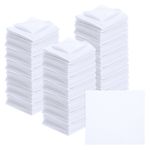 Eyeglass Microfiber Cleaning Cloth 5.5"x5.5", 100 Pack Glasses Cloth, White