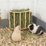 Rabbit Hay Feeder Wood 25*13*18.8cm Rabbit Food Supply Rack For Indoor & Outdoor