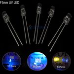 5mm DIP Round Ultra Violet LED UV Light  365nm 380nm 395nm light-emitting diode