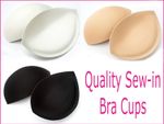 Sew in Bra Cups - MULTI PACK - Dressmaking Bridal Shops Sewing Craft Hobby 