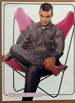 ROBBIE WILLIAMS ~ 1998 Full page UK magazine poster
