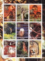 OWLS 2002 MNH STAMP SHEETLET