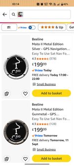 beeline Moto2 MetalEdition-silver Gps nav