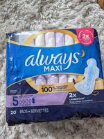 Always Maxi Extra Heavy Overnight Sanitary Towels with Wings 20's (Size 5)