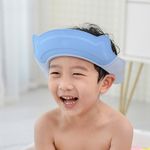 Silicone Bath Cap for Infants - Waterproof Shampoo Earmuffs, Adjustable Hat