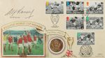 ALF RAMSEY, ENGLAND 1966 WORLD CUP Signed Cover - Football 7"x4" reprint