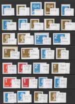 QE2 "U" SECURITY MACHINS U2975 - U3039  51 STAMPS UNM. MINT, 1 OF EACH SG NUMBER