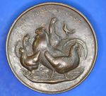 1897 Poultry Club Stratford bronze award medal, 45mm    [33637]