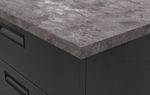 Polished Concrete Rounded Edge Laminate Kitchen Worktops