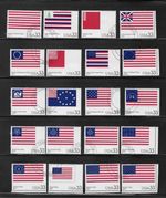 Sc3403 A-T Used CPL Set of Singles The Stars and Stripes