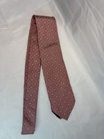 Celine Silk Tie Dusty Pink Logo Print Triomphe Made in Italy Authentic