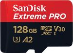 SanDisk 128GB Extreme PRO microSDXC card + SD adapter + RescuePro Deluxe 200MBS