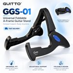 GUITTO GGS-01 Universal Folding Guitar Stand Acoustic Electric Bass Ukulele