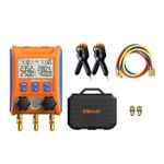 Elitech LMG-10+ Digital Manifold Gauge HVAC 2-Way Valve with Temp Clamps