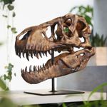 Tyrannosaurus Rex Skull Hand Painted 3D Dinosaur Model- Home Decor Gifts for Him