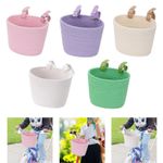 Kids Bike Basket Cute Premium Front Bicycle Basket for Children Kids Scooter