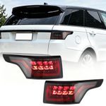 Pair Dynamic LED Rear Tail Light Brake Lamp For Range Rover Sport L494 2013-2022