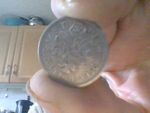 1956  English  6 penny coin