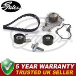 Gates Timing Cam Belt Kit + Water Pump Fits Ford Citroen Peugeot #1