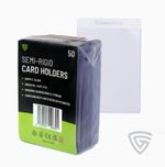 Gameshield 50x Semi Rigid Card Holders Card Sleeves (Perfect for Grading)