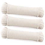 Washing Line Rope Traditional Strong Cotton Rope Clothes Dryer Twine Polley Jute