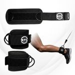 Ankle Straps Leg Workout Cable Machine Glute Kickback Padded Gym D-Ring Pair