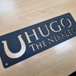 Luxury Horse Stable Door name plate Laser Cut Black. FRONT SECTION ONLY