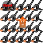20x 3.5" Spring Clamps Set HEAVY DUTY Plastic Quick Grip Hold Stall Market Clips
