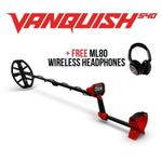 Minelab Vanquish 540 Multi Frequency Metal Detector + FREE ML80 HEADPHONES