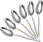 YSAMAX Golden Pattern Stainless Steel Tablespoon Set for Home Kitchen