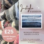 Wholesale Grade A Bundle Of 10 Woman’s Jeans All Season Bargain Bundle Job Lot