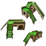 Hamster Animal Accessory House Home Toy Plywood Non-Toxic Small Medium Large