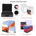 Semi-Rigid Card Holder, Toploader, Graded Box For 35PT Pokémon Trading Cards