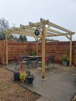 B Grade Heavy Duty Wooden Timber Garden Patio gazebos/Pergolas kits Delivered