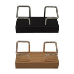 Desktop Wooden Business Card Organizer 11x5cm Display Stand