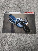 Suzuki GSX-R750 Sales Brochure. c.1986/1987. Japanese. Multi Pages. Stunning.