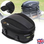 Motorcycle Tail Bag Waterproof Luggage Bag Seat Bag Motorbike Saddle Bag Black