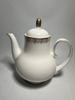 Royal Doulton Gold Lace Coffee Pot Bone China Double Gold England Vintage