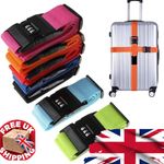 LUGGAGE SUITCASE CASE STRAP COMBINATION SECURITY LOCK TRAVEL BRIGHT ORANGE