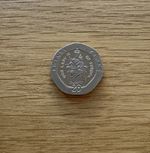 1988 Gibraltar 20p Twenty Pence Coin - Our Lady of Europa