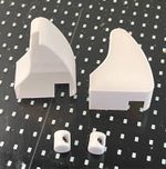 Primrose Awning Plastic End Caps Set, Left And Right, Locking Pegs with Screws.