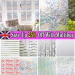5M Roll Frosted Window Film-Bubble Free Self-Adhesive Etched`Privacy Glass Vinyl