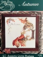 Autumn - Cross Stitch Pattern by Dew Drop Designs - Stitch Ct. 198w x 197h.