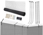 10M Cat Proofing Net Garden Fencing Security Steel Brackets and Mesh with Screws