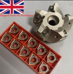 1X MFWN90 63-22-5T + 10pcs WNMU080608EN GBJ205 90° Carbide Milling Inserts 63mm